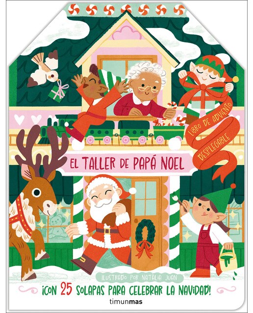 Imagen 0 de El taller de Papá Noel. Libro de Adviento desplegable: ¡Con 25 solapas para celebrar la Navidad!