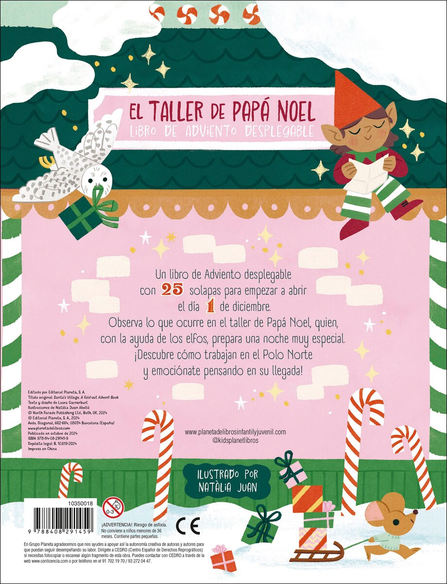 El taller de Papá Noel. Libro de Adviento desplegable: ¡Con 25 solapas para celebrar la Navidad! 2