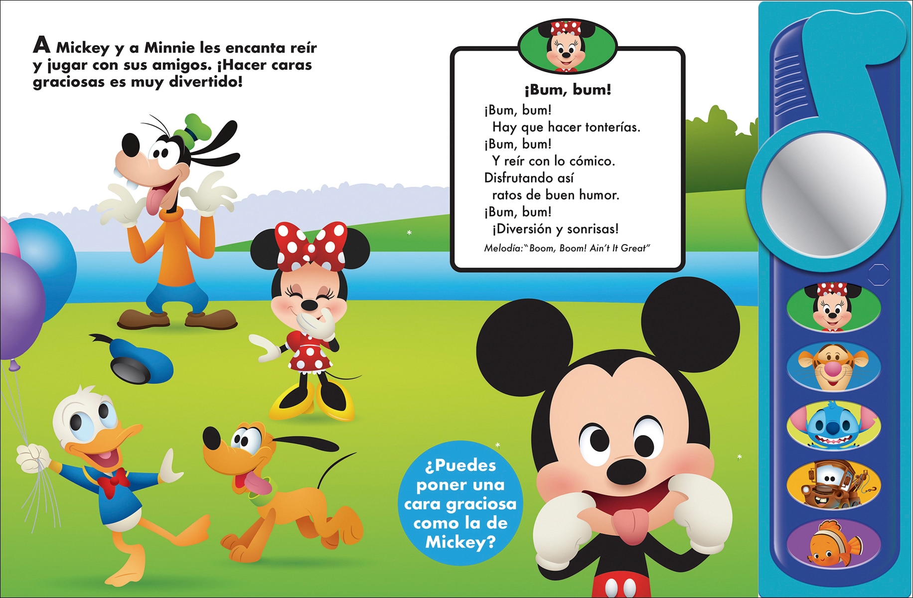 CANCIONES PARA REÍR DISNEY BABY NOTA MUSICAL CON ESPEJO  (Tapa dura) 3
