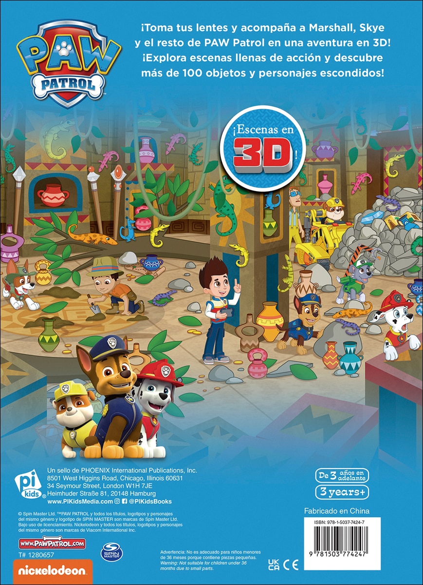 Imagen 2 de Busca y encuentra 3D Patrulla Canina (Tapa dura)