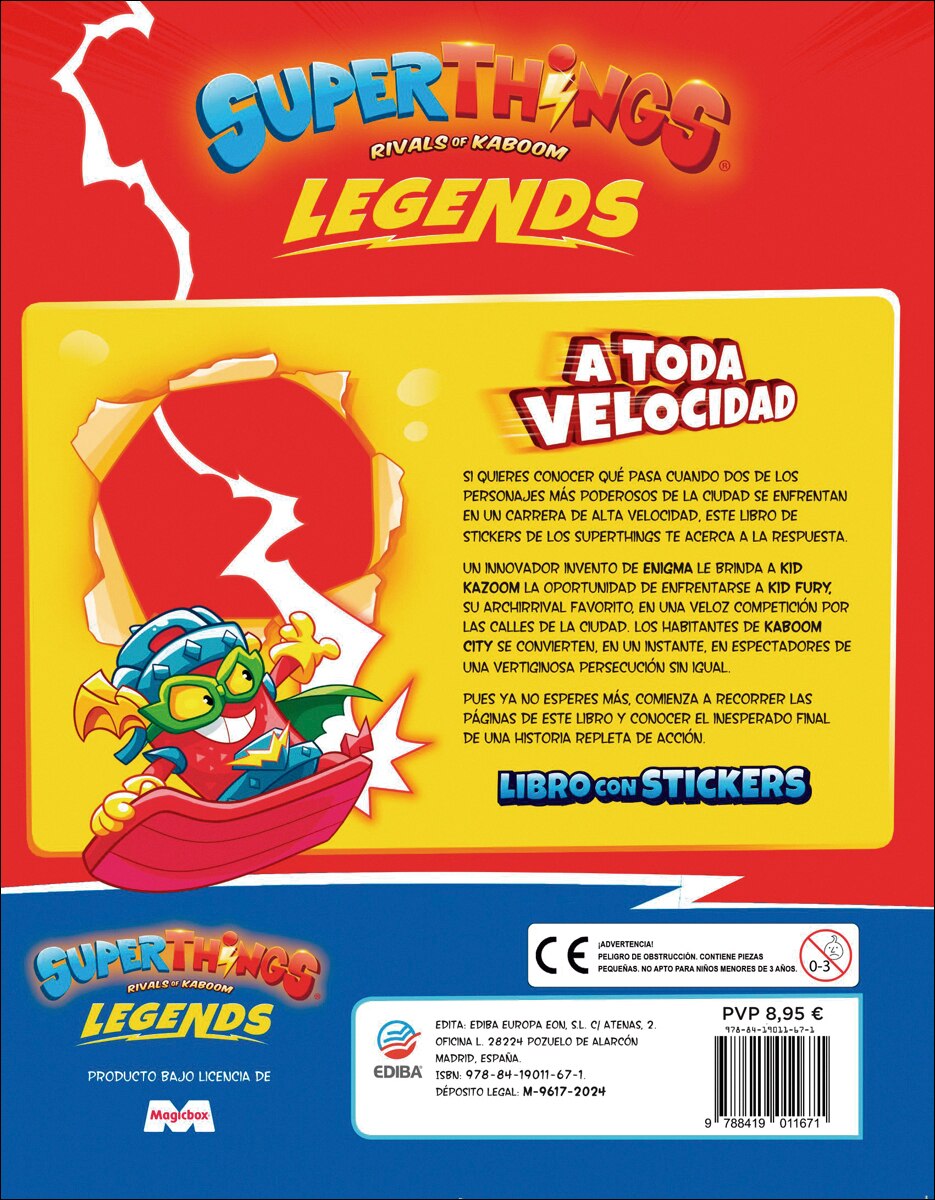 Libro de Stickers Superthings Legends - España: Las leyendas están vivas (Capa mole) 2
