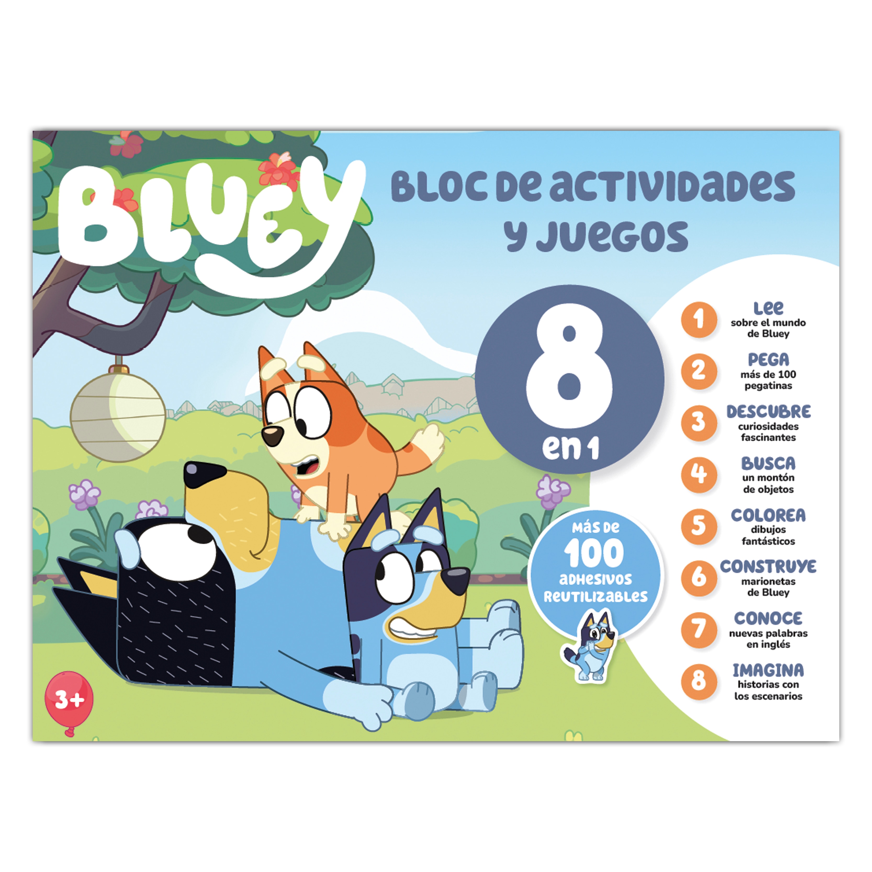 Imagen 1 de Bloc de actividades y juegos 8 en 1 Bluey