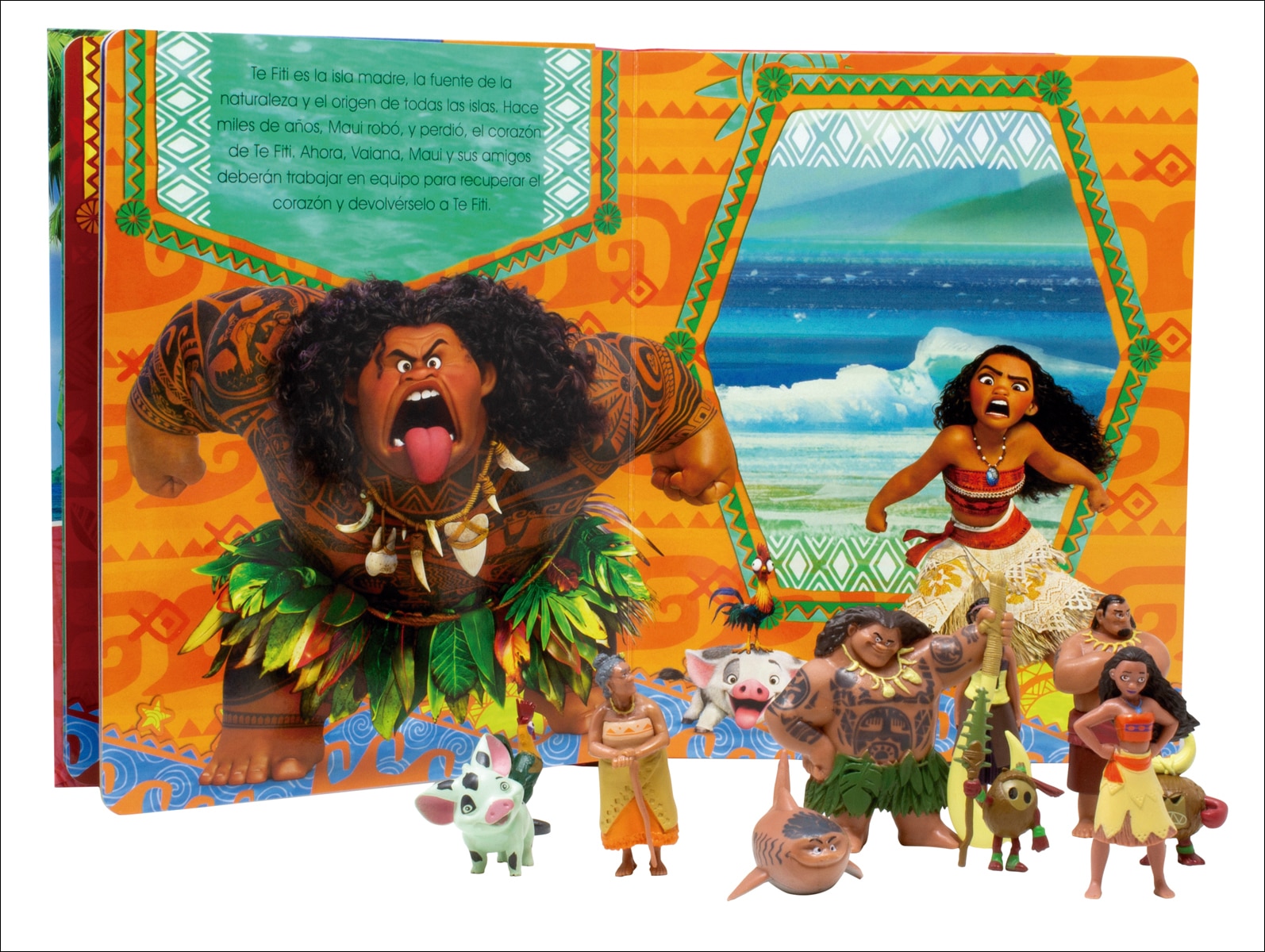 Vaiana. Bienvenidos a Motunui. Libroaventuras: Incluye un cuento, figuritas y un tapete 3