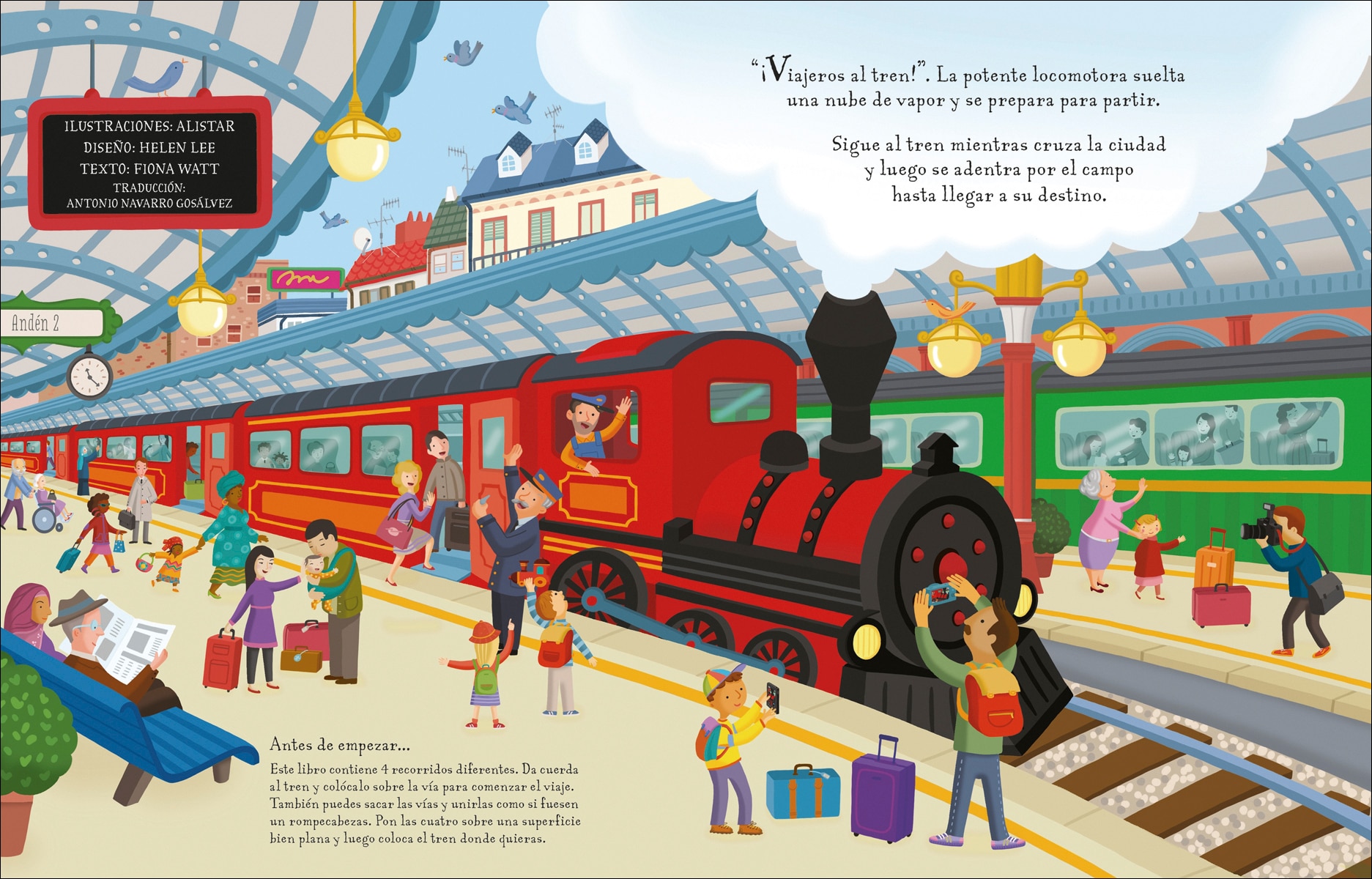 Juega con el libro del tren 2