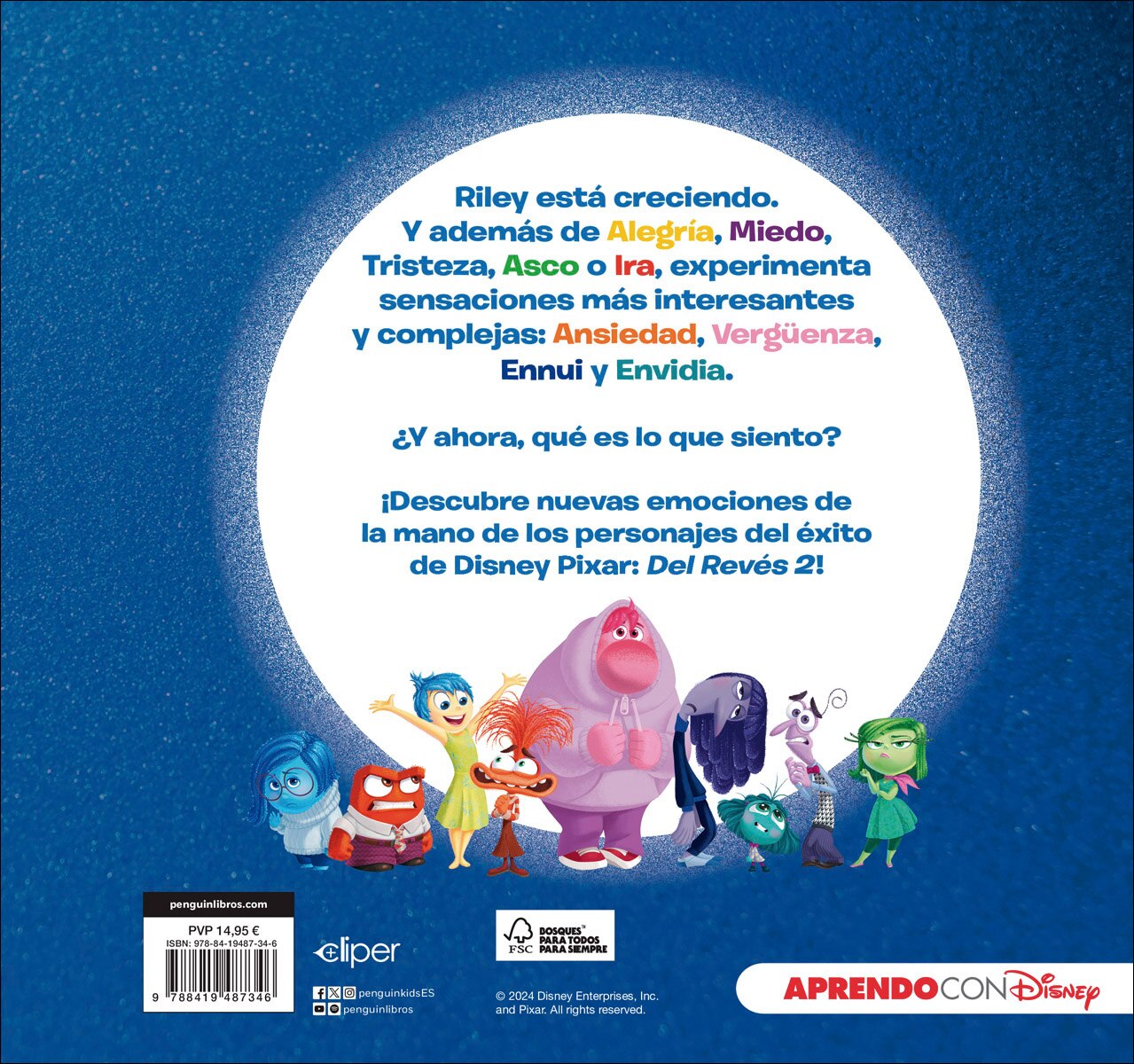 Del Revés 2 (Inside Out 2). Descubro mis emociones (Disney. Primeros aprendizajes)  (Tapa dura) 3