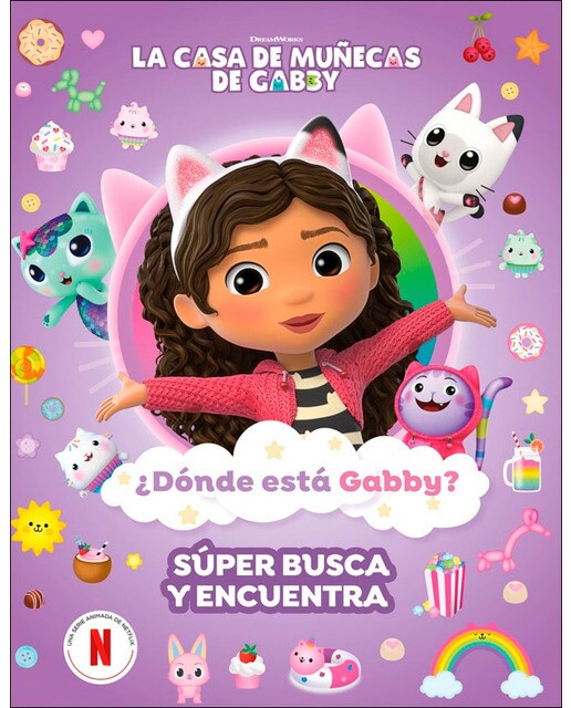 Imagen 2 de La casa de muñecas de Gabby. Actividades - ¿Dónde está Gabby? Un súper busca y encuentra  (Tapa dura)