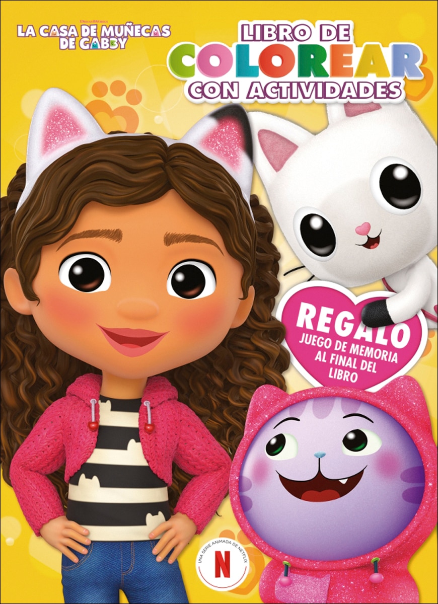 Imagen 1 de La casa de muñecas de Gabby. Actividades - Libro de colorear con actividades: (Regalo: Juego de memoria al final del libro) (Tapa blanda)