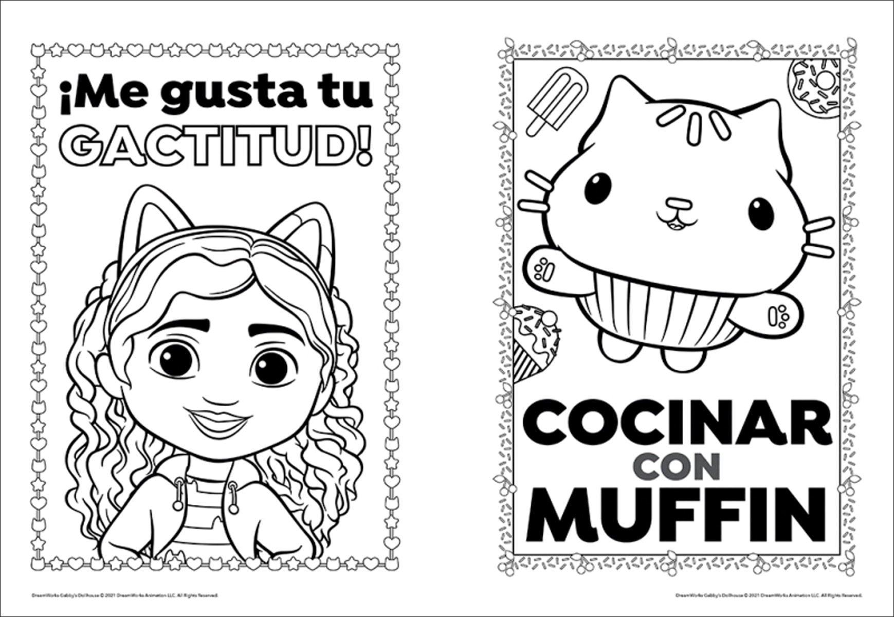 Imagen 2 de La casa de muñecas de Gabby. Actividades - Libro de colorear con actividades: (Regalo: Juego de memoria al final del libro)  (Tapa blanda)