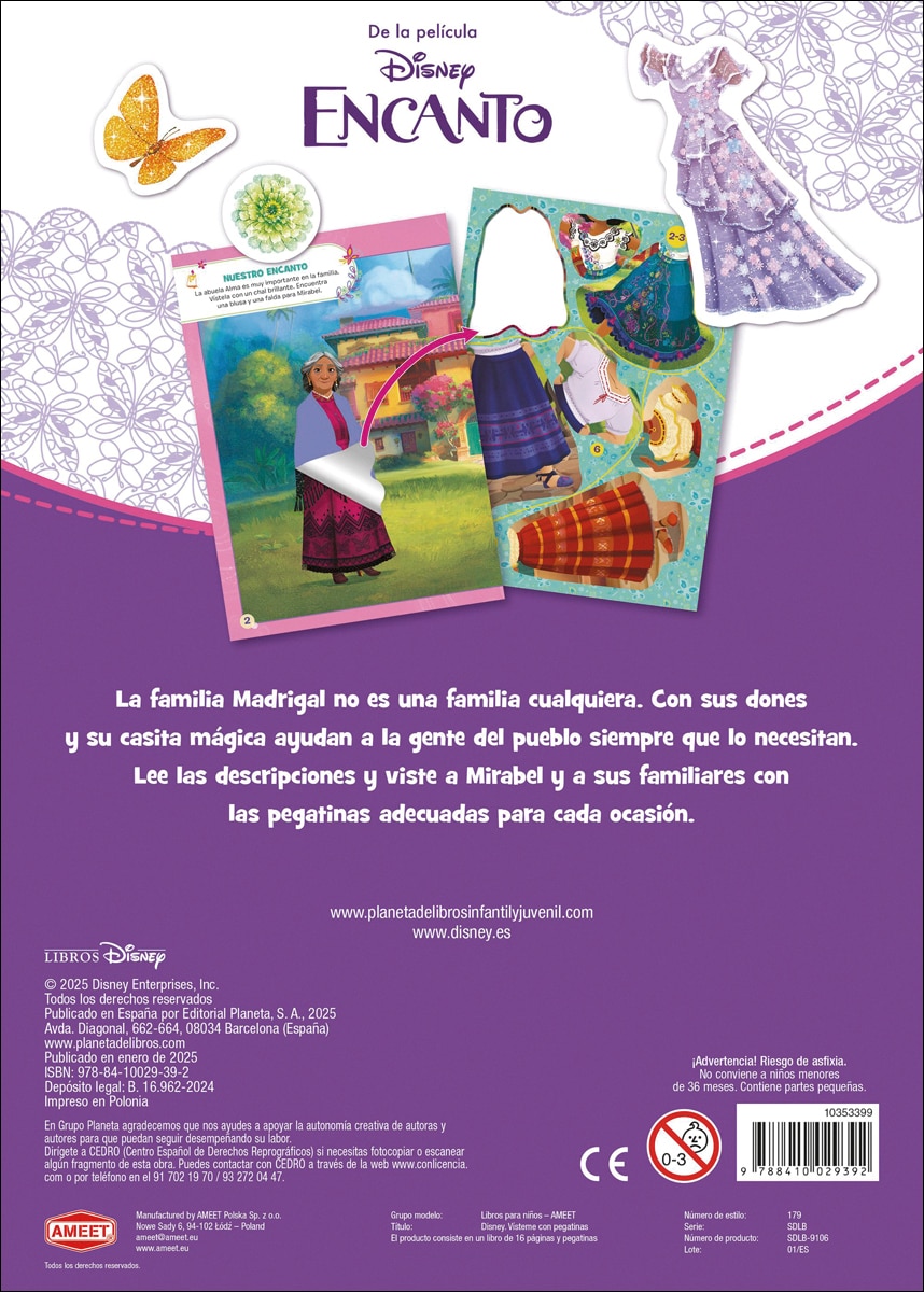 Encanto. Vísteme con pegatinas