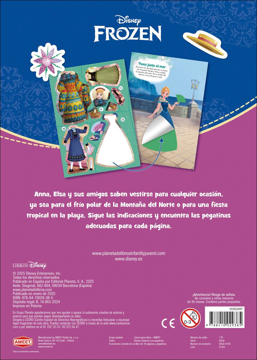 Frozen. Vísteme con pegatinas 2