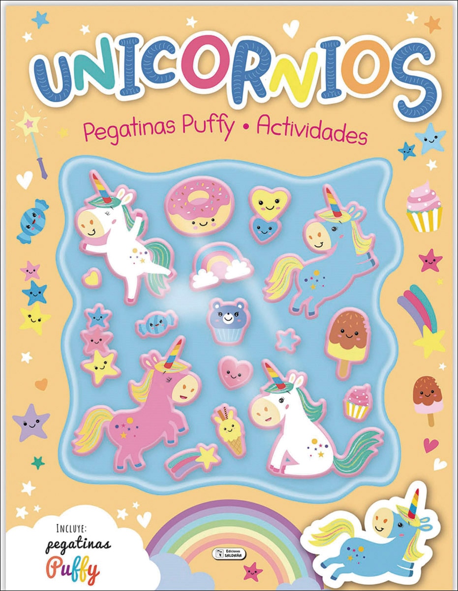PUFFY STICKERS BOOK - UNICORNIOS 1