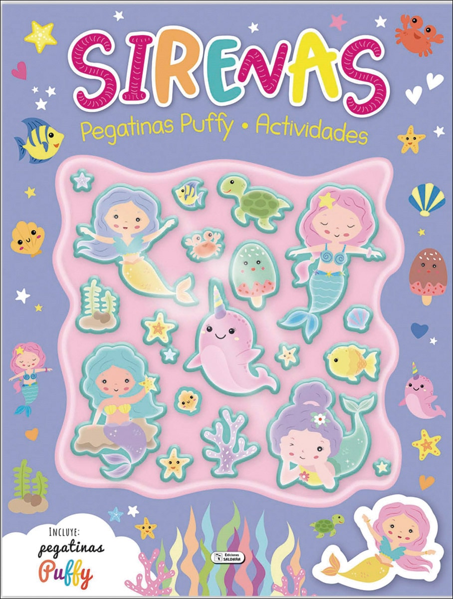 PUFFY STICKERS BOOK - SIRENAS 1