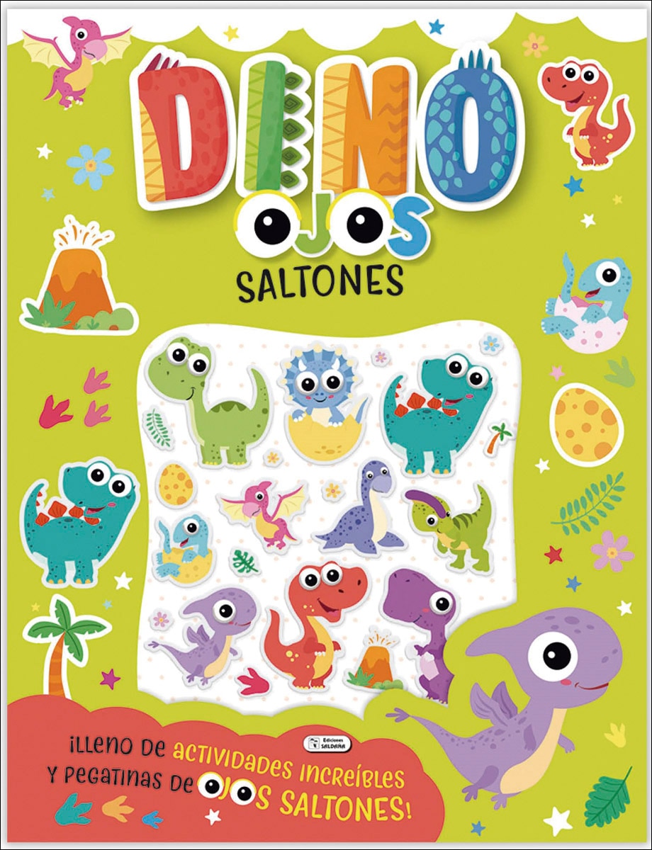 OJOS SALTONES STICKERS BOOK - DINO (Capa mole) 1