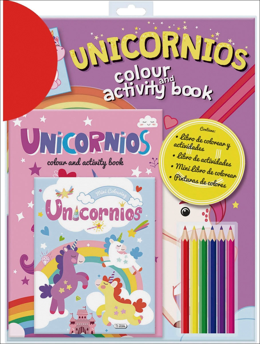 COLOUR AND ACTIVITY BOOK - UNICORNIOS 1