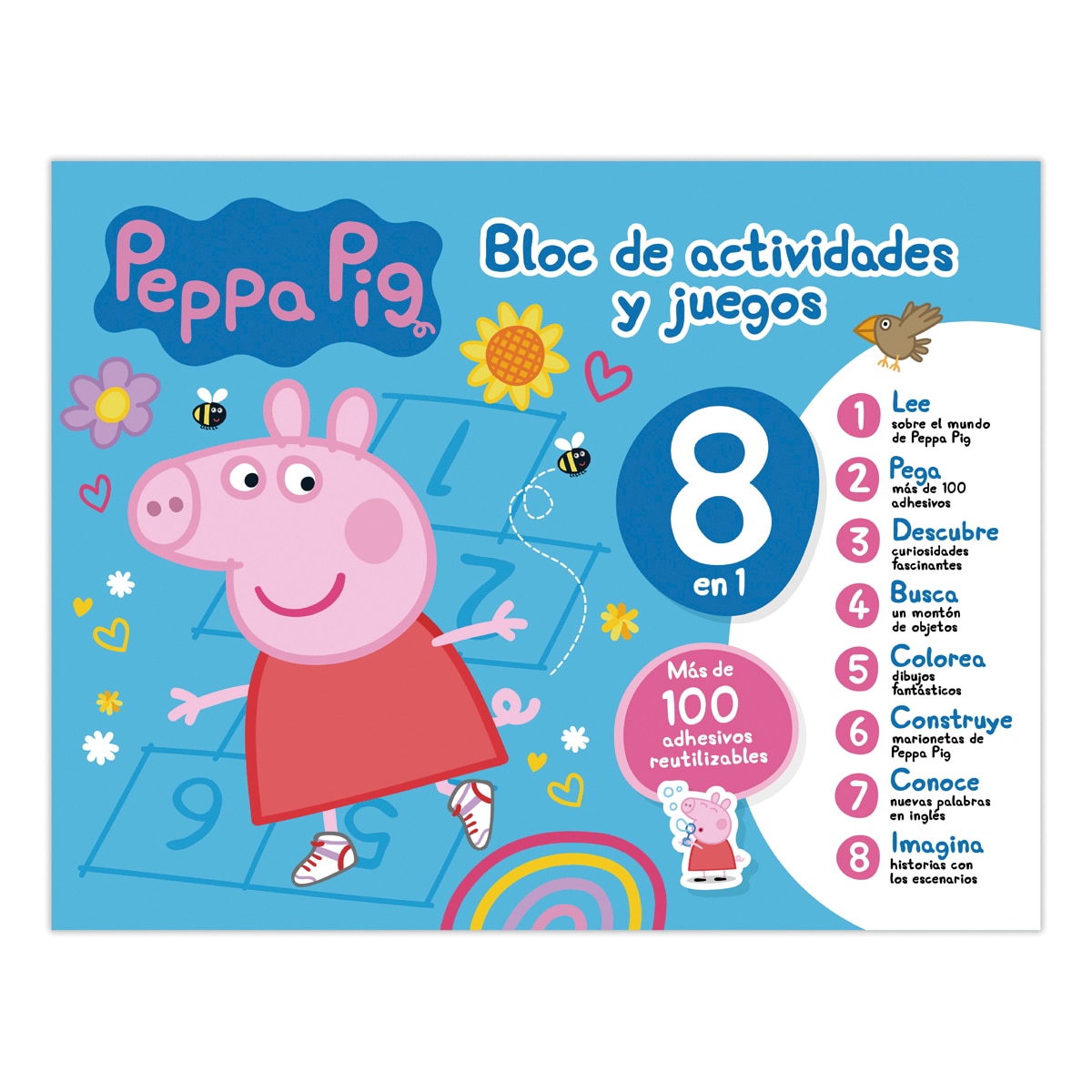 BLOC DE ACTIVIDADES Y JUEGOS 8 EN 1 - PEPPA PIG 1