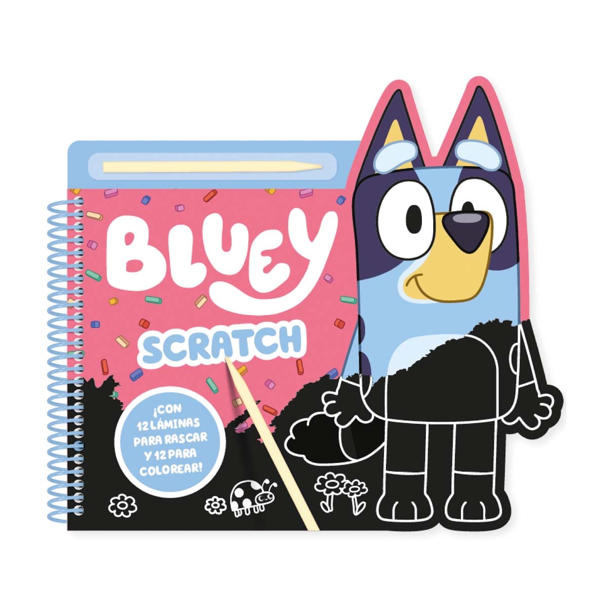 Libro de scratch bluey 12 láminas 1