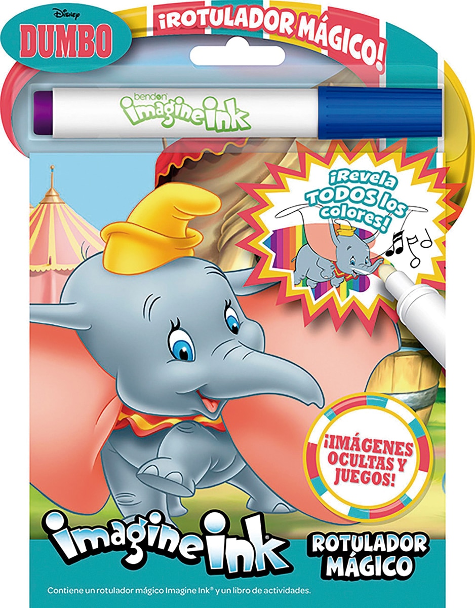Dumbo. Rotulador mágico: Libro para colorear y de actividades con rotulador mágico (Capa mole) 1