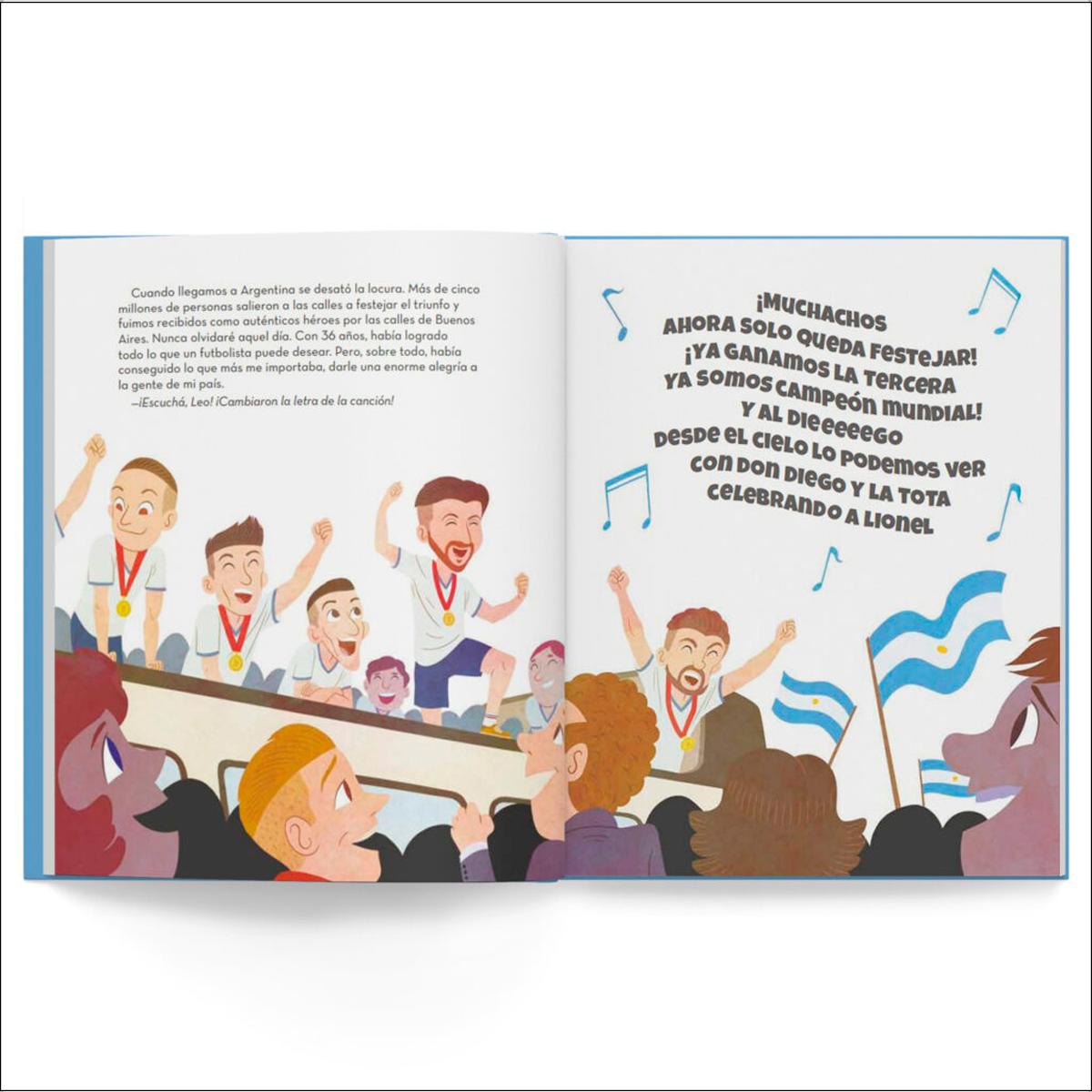 Lionel Messi: El mejor jugador de fútbol del mundo / Libro infantil con juegos y actividades extra / Cuentos para niños para conocer a lo (Capa dura) 2
