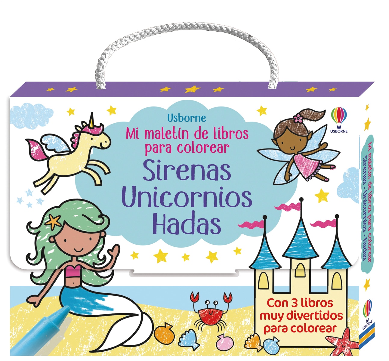 Imagem 0 de Mi maletín de libros para colorear 1 - Sirenas, Unicornios, Hadas