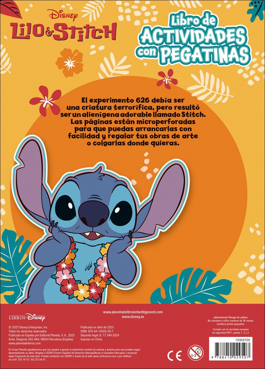 Lilo & Stitch. Libro de actividades con pegatinas: Con más de 750 pegatinas (Tapa blanda) 2