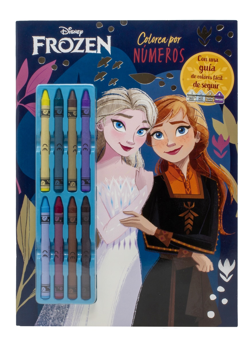 Imagem 0 de Frozen. Colorea por números con ceras: Con 8 ceras de colores