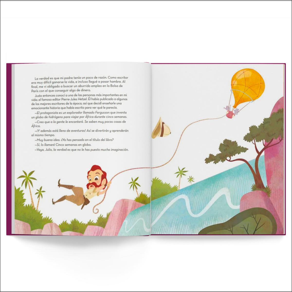 Julio Verne: El escritor que imaginó el futuro / Libro infantil con juegos y actividades extra / Cuentos para niños para conocer a los gr (Capa dura) 2