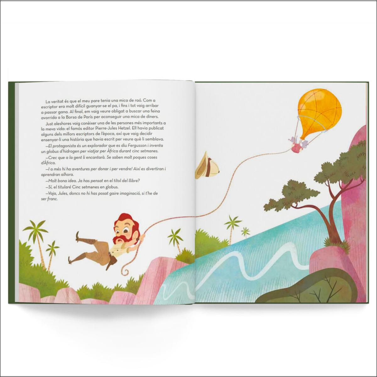 Jules Verne: L&escriptor que va imaginar el futur / Llibre infantil amb jocs i activitats extra / Contes per a nens per conèixer als gran (Capa dura) 2
