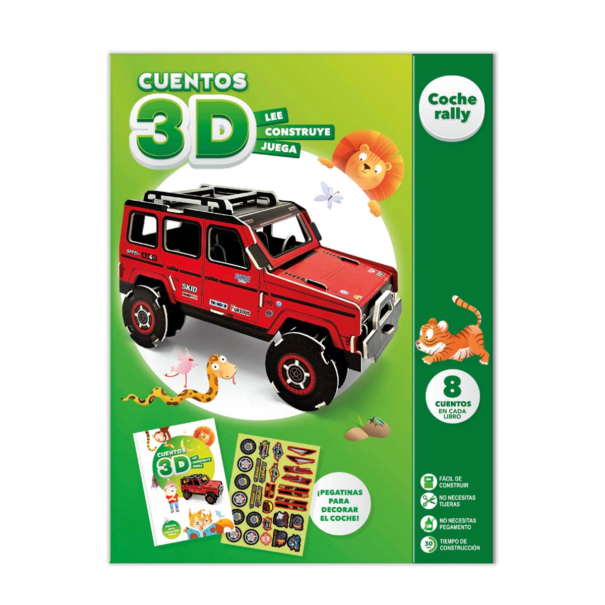 CUENTOS PARA IMAGINAR Y CONSTRUIR 3D - COCHE RALLY 1