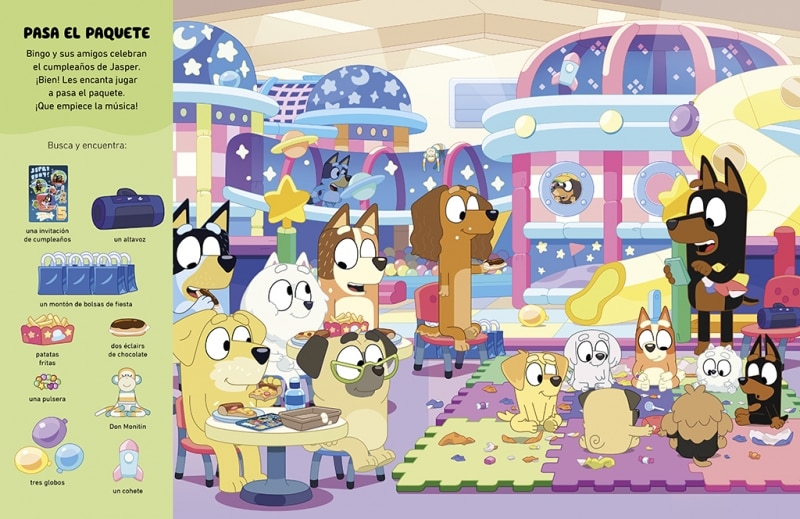 Bluey. Actividades - ¿Dónde están Bluey y Bingo? (Edición en español): Busca y encuentra (Tapa dura) 4