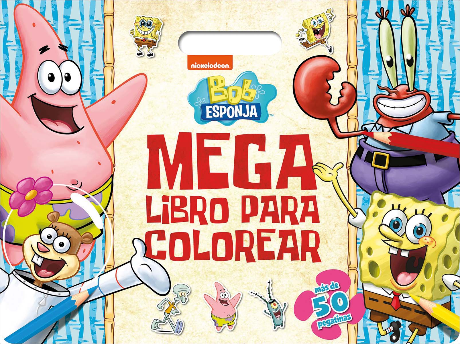 Imagem 0 de Bob Esponja. Megalibro para colorear: Con pegatinas (Capa mole)