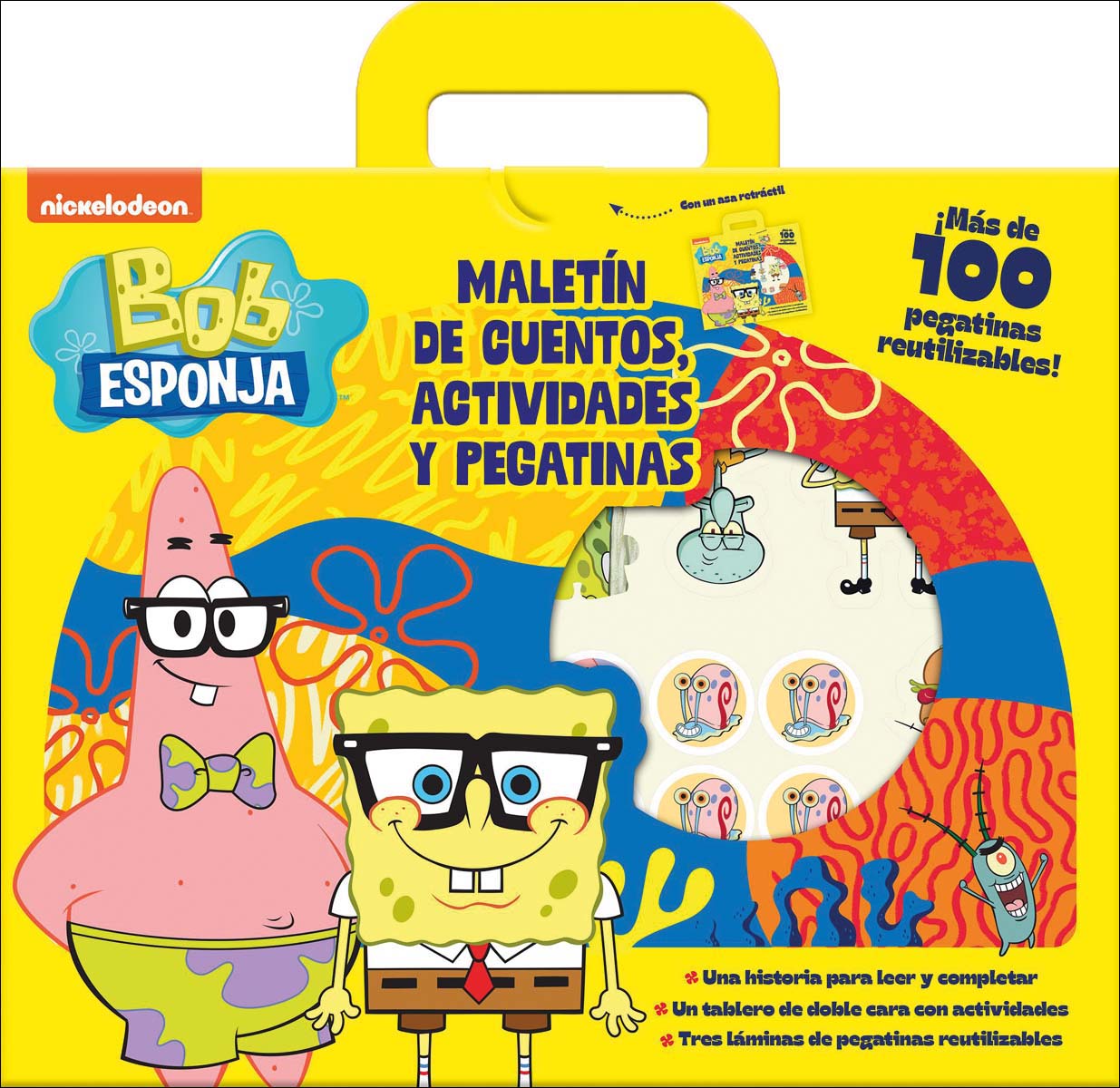 Bob Esponja. Maletín de cuentos, actividades y pegatinas 1