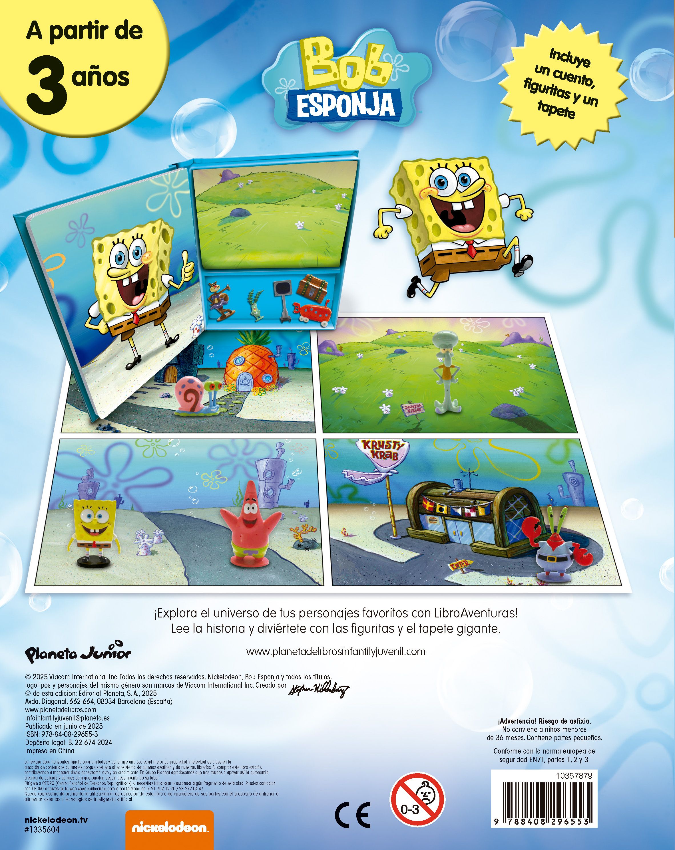 Bob Esponja. Libroaventuras: Incluye un cuento, figuritas y un tapete 2