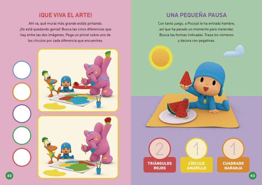 Pocoyó. Actividades - Súper pegatinas. Hora de Jugar. ¡Con más de 1.000 pegatinas! (Capa mole) 6