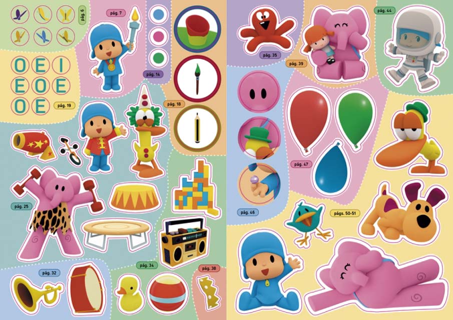 Pocoyó. Actividades - Súper pegatinas. Hora de Jugar. ¡Con más de 1.000 pegatinas! (Capa mole) 7