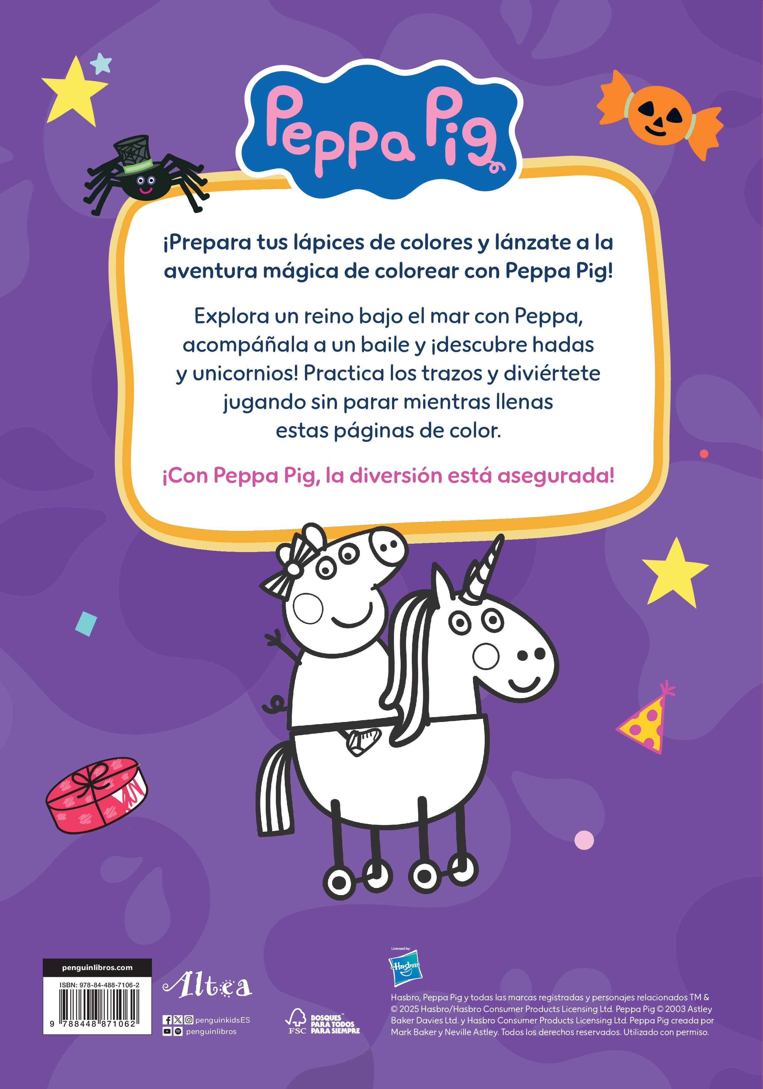 El gran libro de colorear. Aventuras mágicas (Peppa Pig. Actividades): Con más de 100 dibujos para colorear (Capa mole) 2