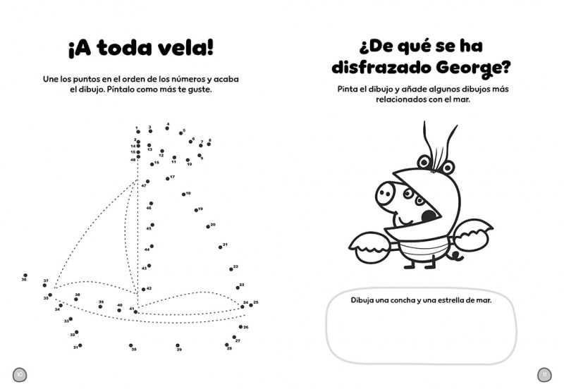 El gran libro de colorear. Aventuras mágicas (Peppa Pig. Actividades): Con más de 100 dibujos para colorear (Capa mole) 3