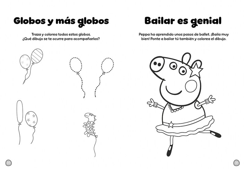 El gran libro de colorear. Aventuras mágicas (Peppa Pig. Actividades): Con más de 100 dibujos para colorear (Capa mole) 6