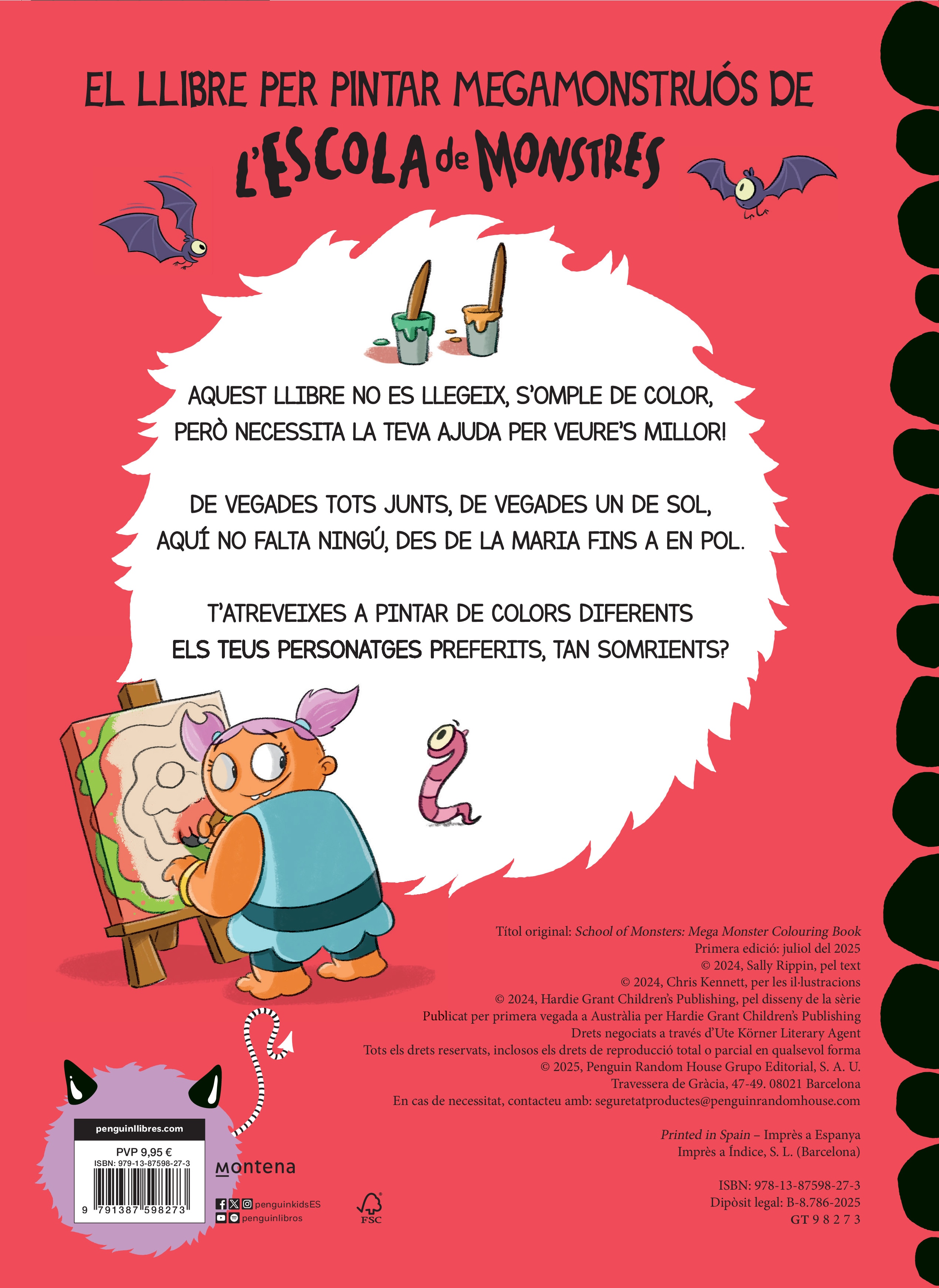 L'Escola de Monstres - El llibre per pintar megamonstruós (Capa mole) 2