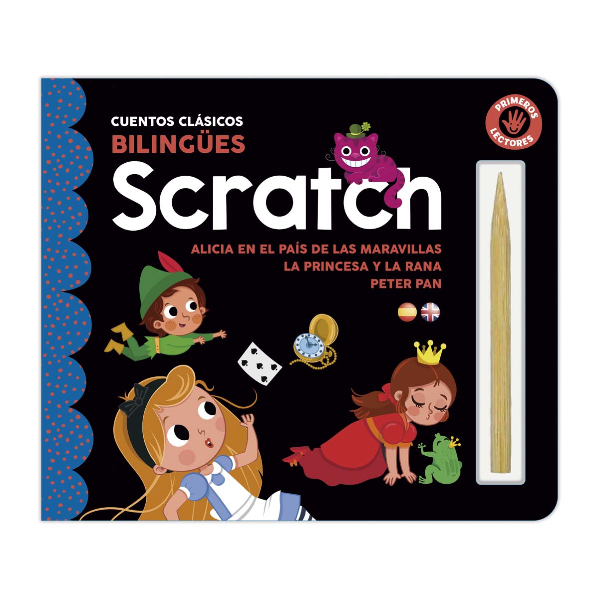 SCRATCH - CUENTOS (ALICIA EN EL PAIS DE LAS MARAVILLAS, LA PRINCESA Y LA RANA Y PETER PAN) 1