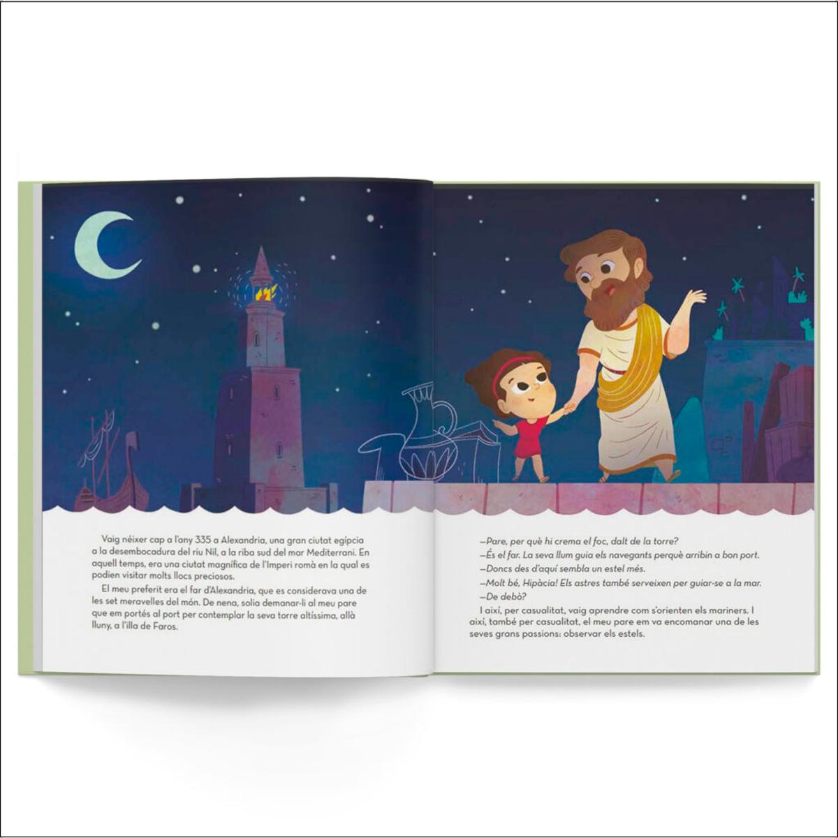 Hipàcia: La primera científica de la història / Llibre infantil amb jocs i activitats extres / Contes per a nens per conèixer als grans p (Capa dura) 3