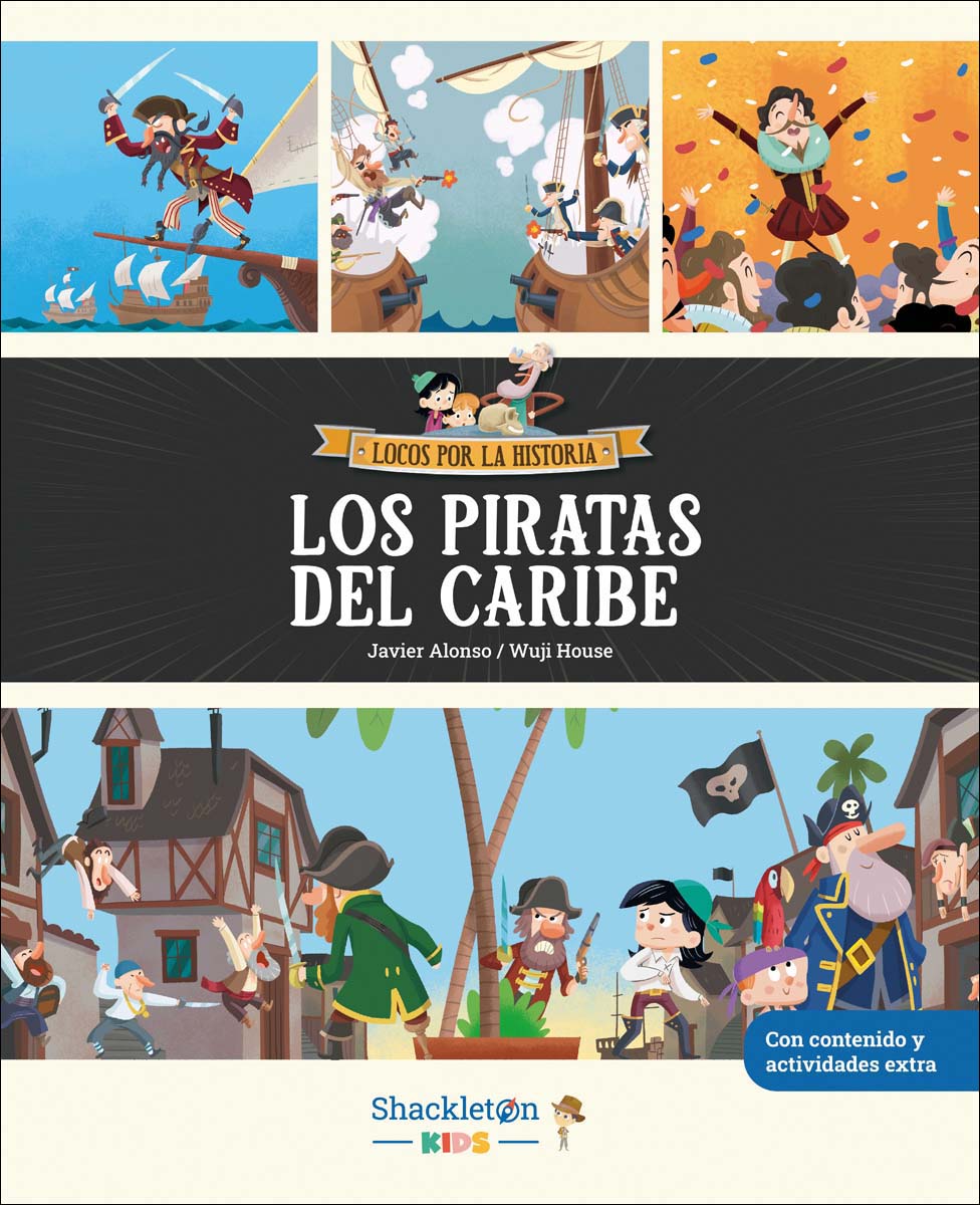 Imagem 0 de Los piratas del Caribe: Libro infantil con juegos y actividades extra | Únete a Carmen, Marco y el abuelo, y descubre la historia explica (Capa dura)