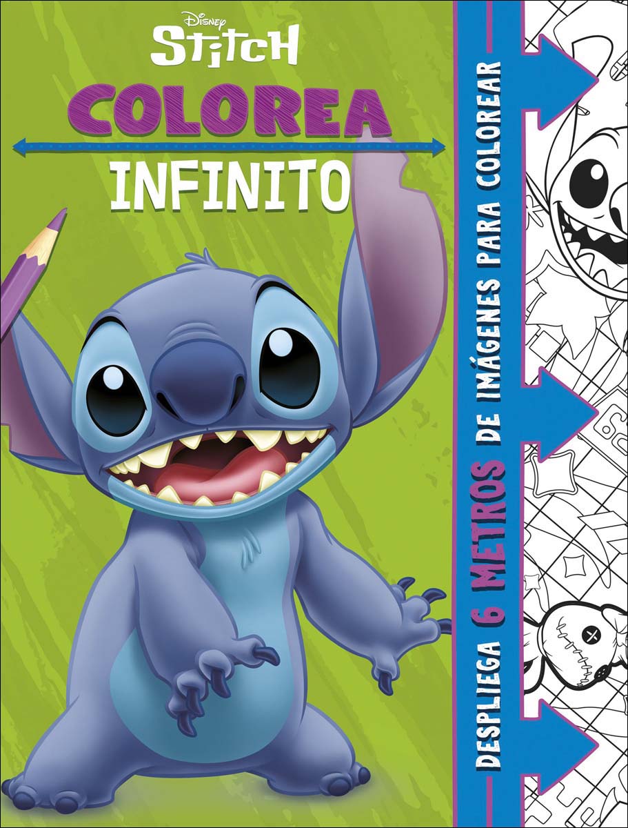 Stitch. Colorea infinito: 6 metros de imágenes para colorear (Capa mole) 1