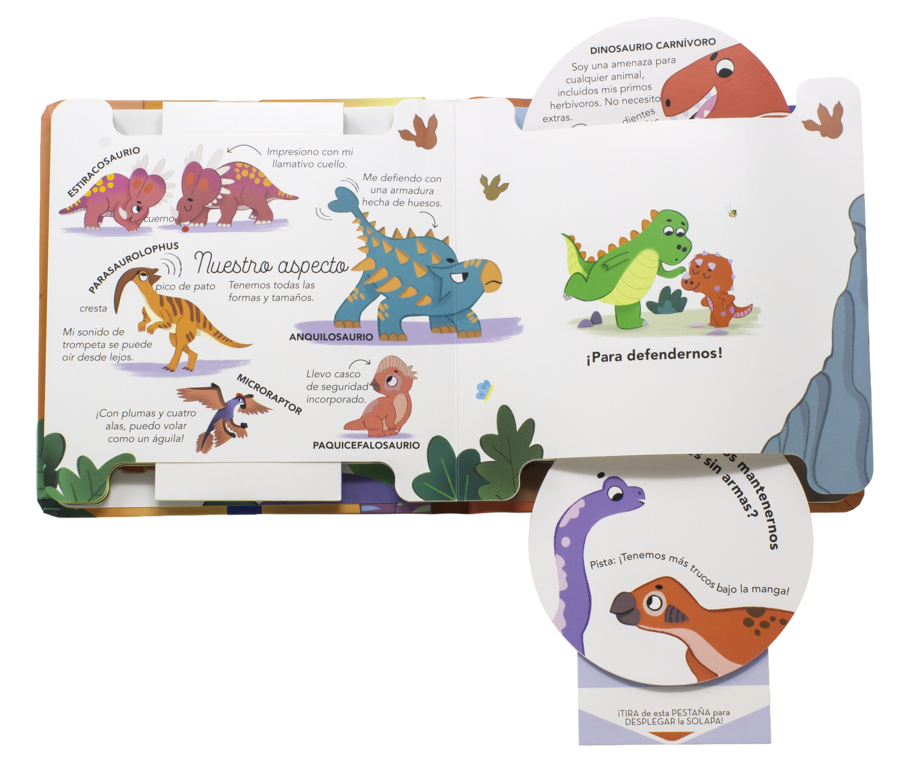 Doble sorpresa. Los dinosaurios: ¡Tira de las pestañas para aprender sobre los dinosaurios 5