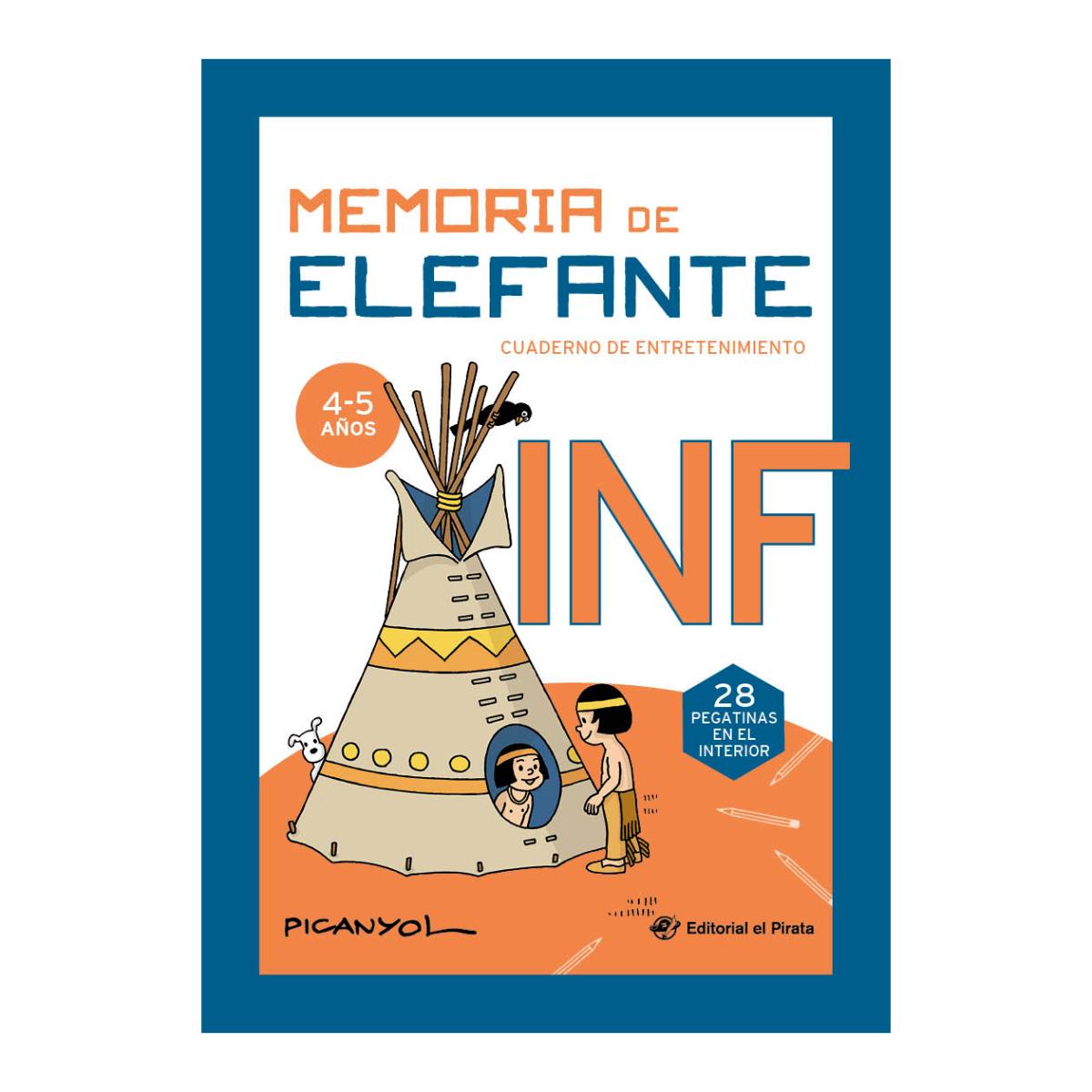 Imagem 0 de Memoria de elefante Infantil: cuaderno de vacaciones: Juegos para niños de 4 y 5 años: Segundo ciclo de infantil: Cuaderno de vacaciones: Cuadernillo