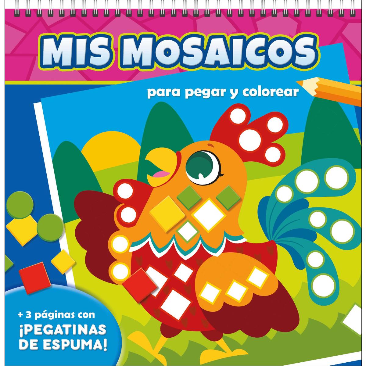 Imagem 0 de MIS MOSAICOS PARA PEGAR Y COLOREAR. ANIMALES DOMÉSTICOS