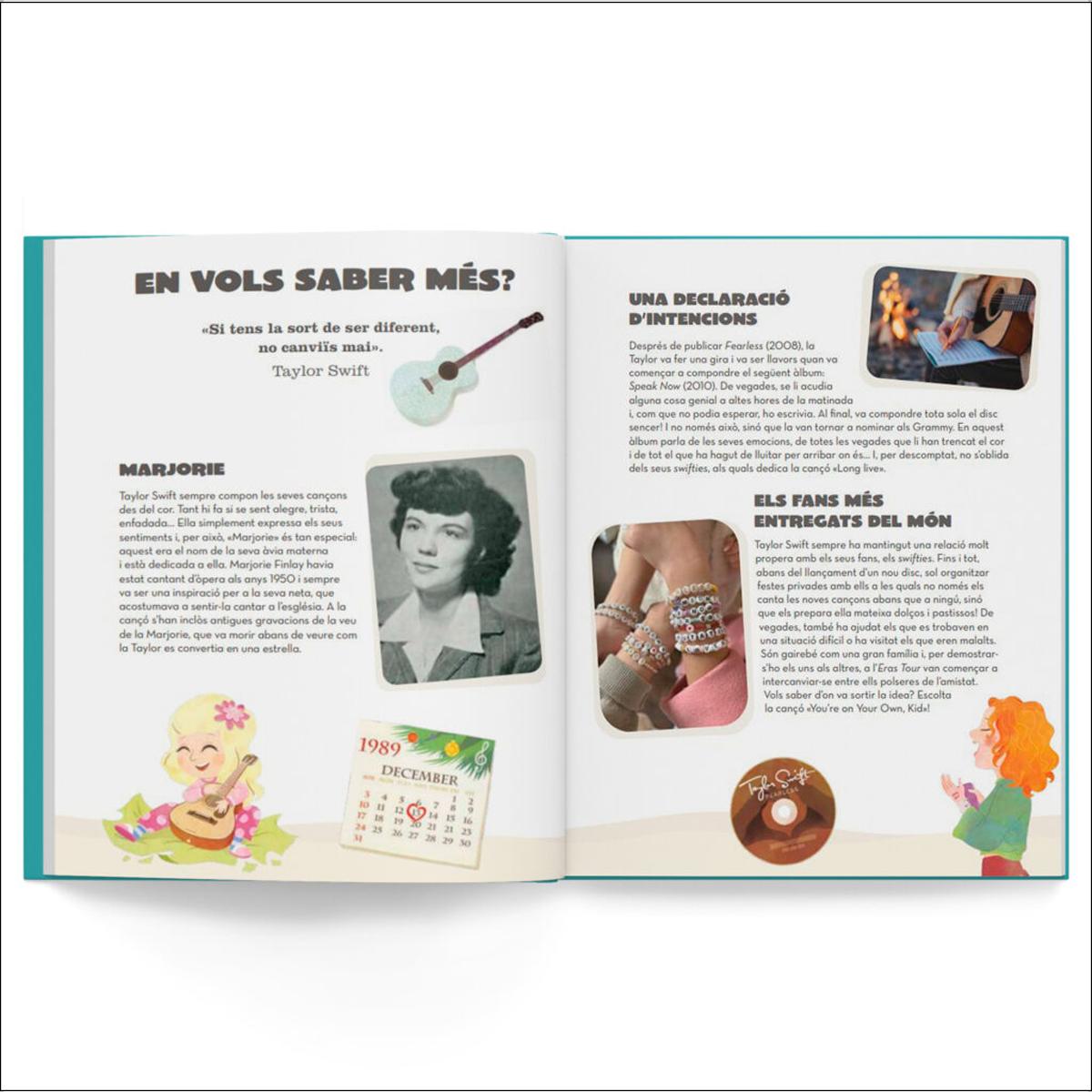 Taylor Swift: Inclou un poster de regal / Llibre infantil amb jocs i activitats extra / Contes per a nens per conèixer als grans personat (Capa dura) 2