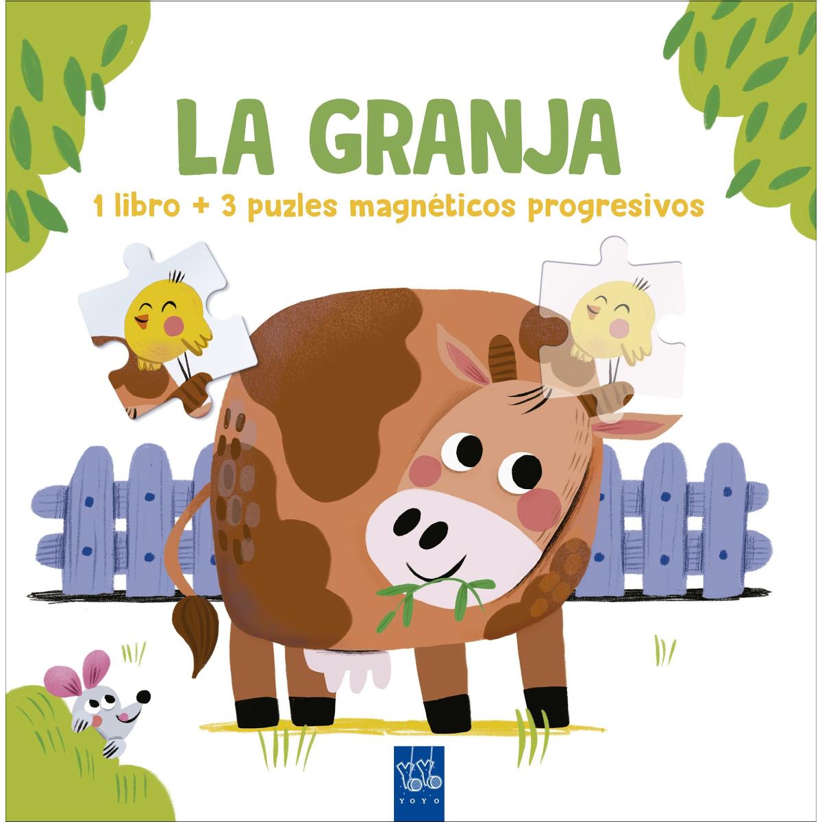 Imagem 0 de Lee y juega con puzles magnéticos. La granja: 1 libro y 3 puzles magnéticos progresivos