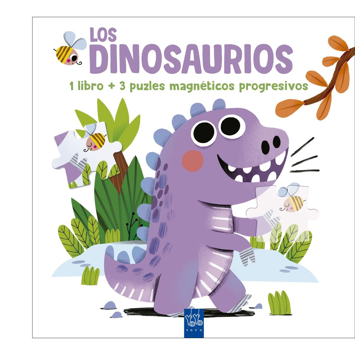 Lee y juega con puzles magnéticos. Los dinosaurios: 1 libro y 3 puzles magnéticos 1