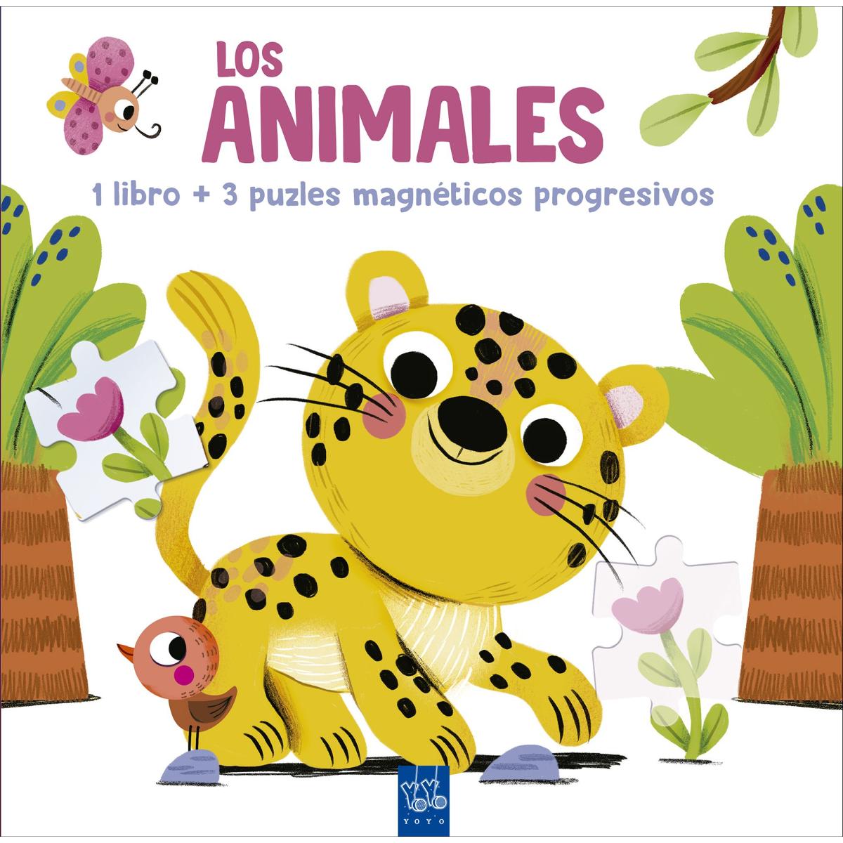 Lee y juega con puzles magnéticos. Los animales: 1 libro y 3 puzles magnéticos 1