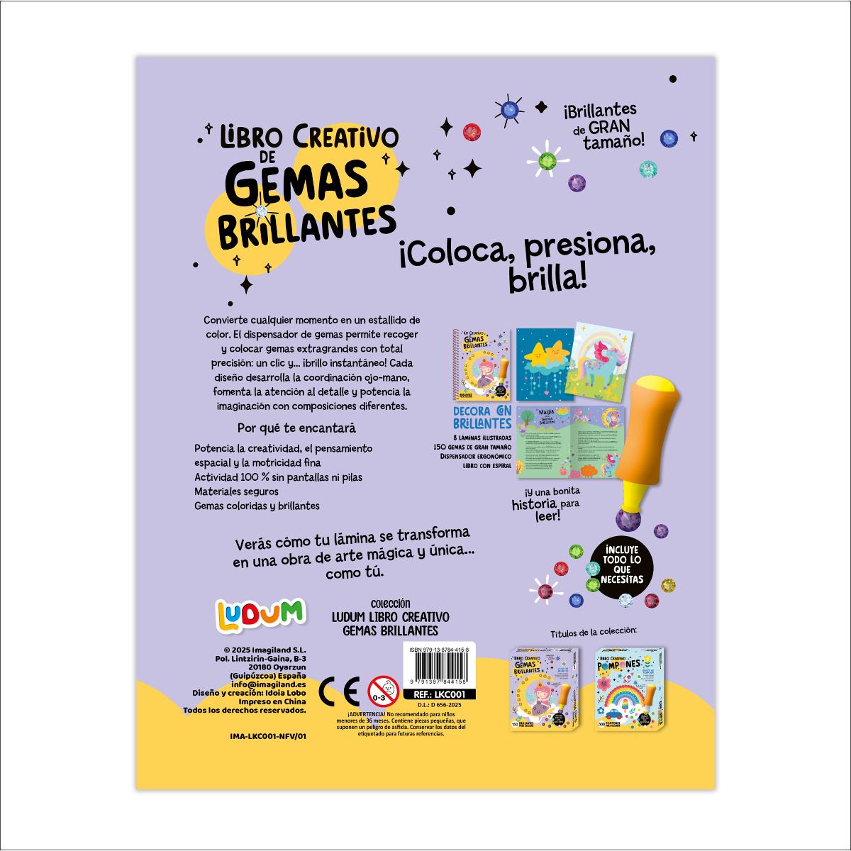 LUDUM LIBRO CREATIVO - GEMAS BRILLANTES 1